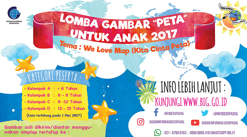 Lomba Gambar “Peta” untuk Anak 2017