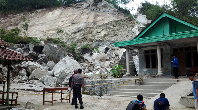 Pemotretan Udara Bencana Longsor Gunungkidul