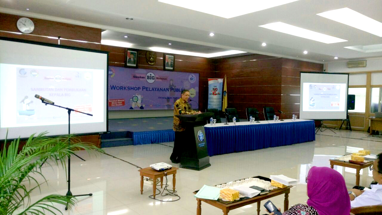 Workshop Pelayanan Publik dalam rangka Pekan BIG Melayani mendukung Gerakan Revolusi Mental