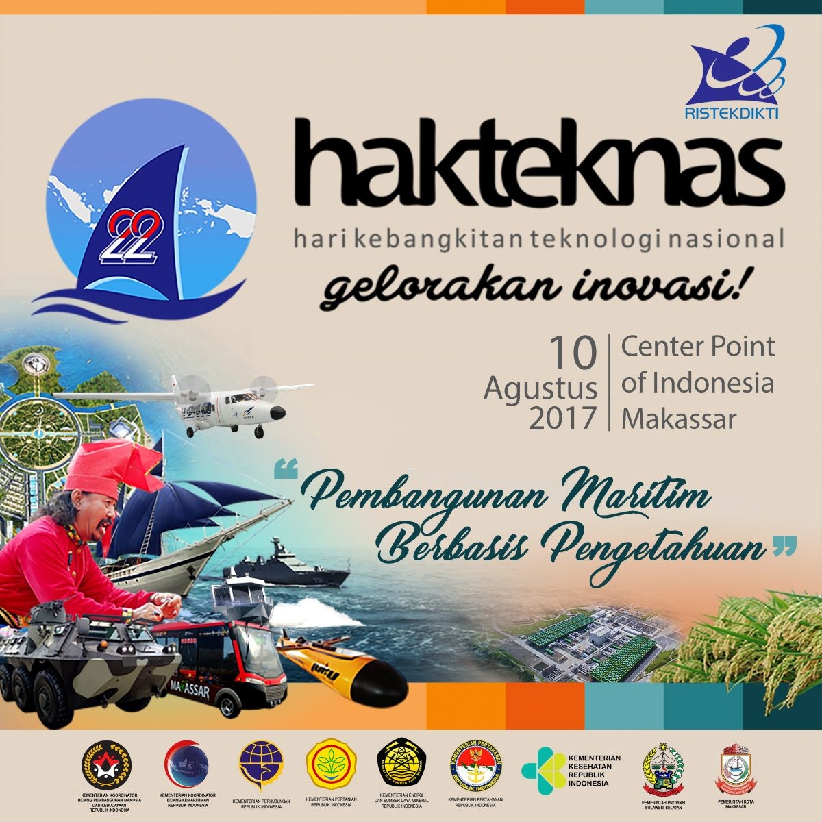 HAKTEKNAS Ke-22 “Pembangunan Maritim Berbasis Pengetahuan”