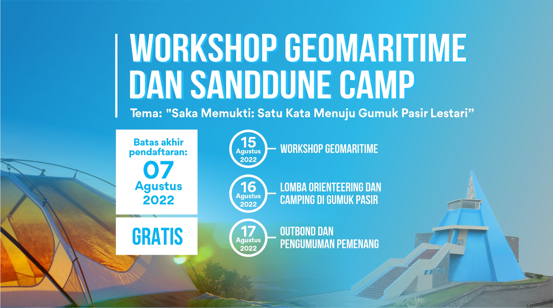 Workshop Geomaritime dan Sanddune Camp 2022