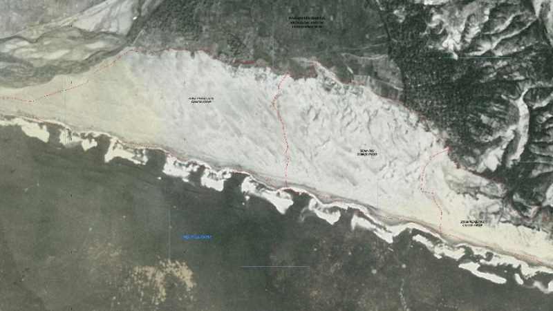 Foto Udara Gumuk Pasir Parangtritis 1976